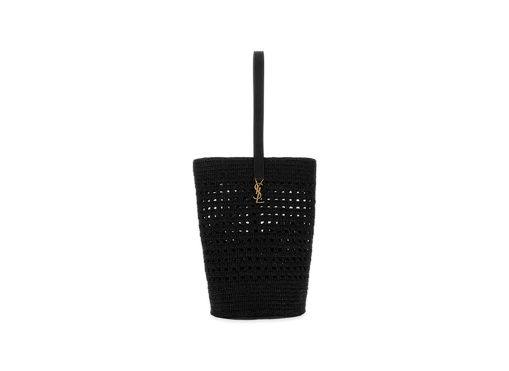 Saint Laurent Women's Crochet Shoulder Bag "Black"