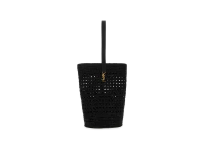 Saint Laurent Women's Crochet Shoulder Bag "Black"