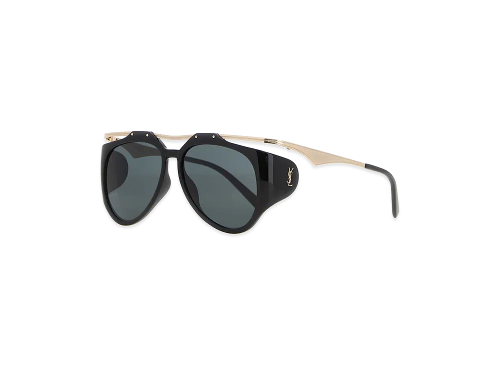 Saint Laurent Women's Acetate M137 Amelia Sunglasses "Black"