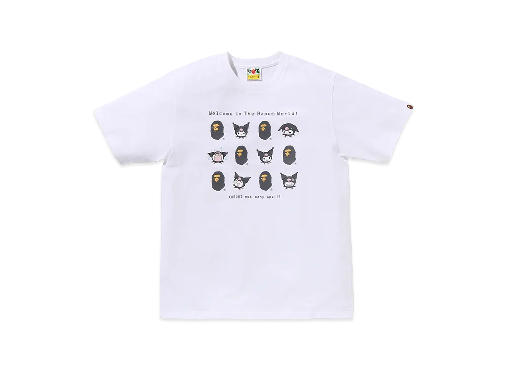 A BATHING APE x Kuromi Kids Tee "White"