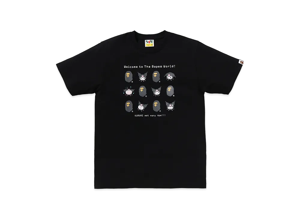 A BATHING APE x Kuromi Kids Tee "Black"