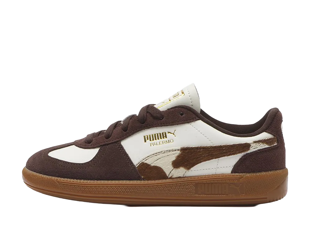 プーマ ウィメンズ パレルモ カウ "ウォームホワイト/チョレートブラウン/ガム"