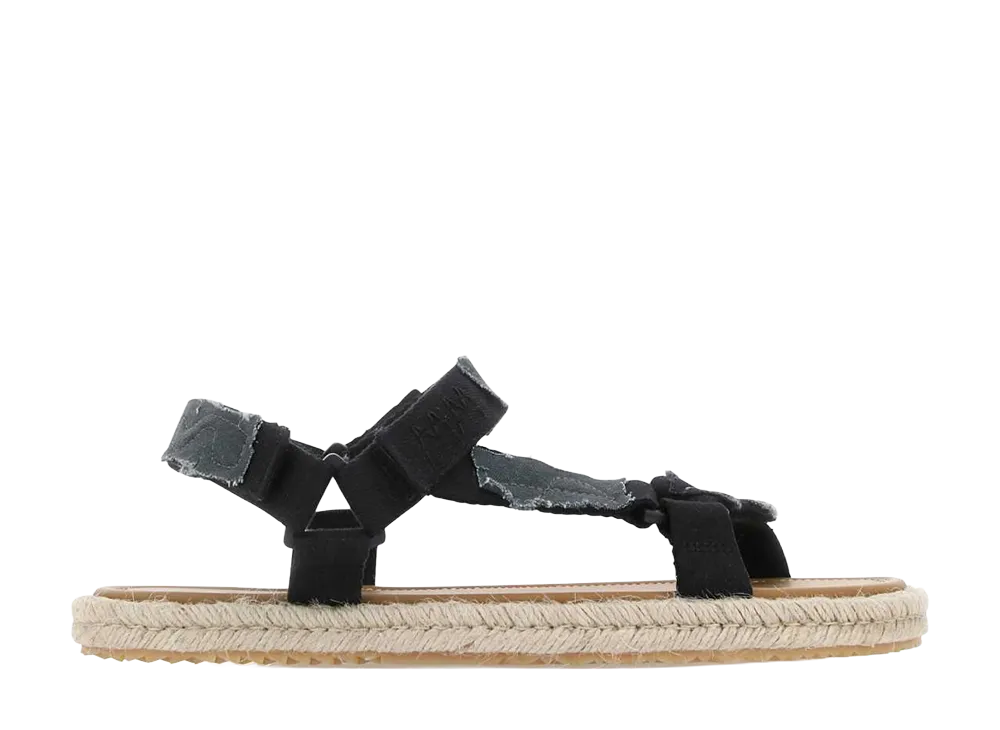 Maison Margiela Women's Canvas Trekking Sandals "Black"
