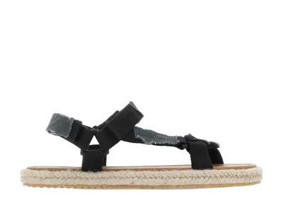 Maison Margiela Women's Canvas Trekking Sandals "Black"