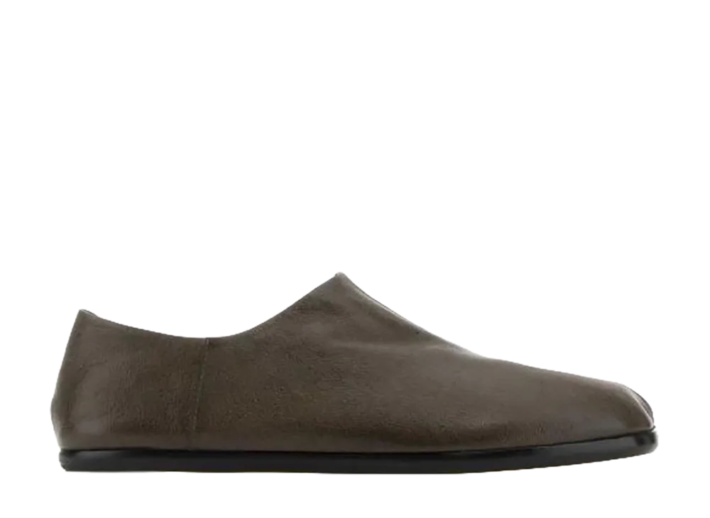 Maison Margiela Leather Tabi Loafers "Dark Brown"