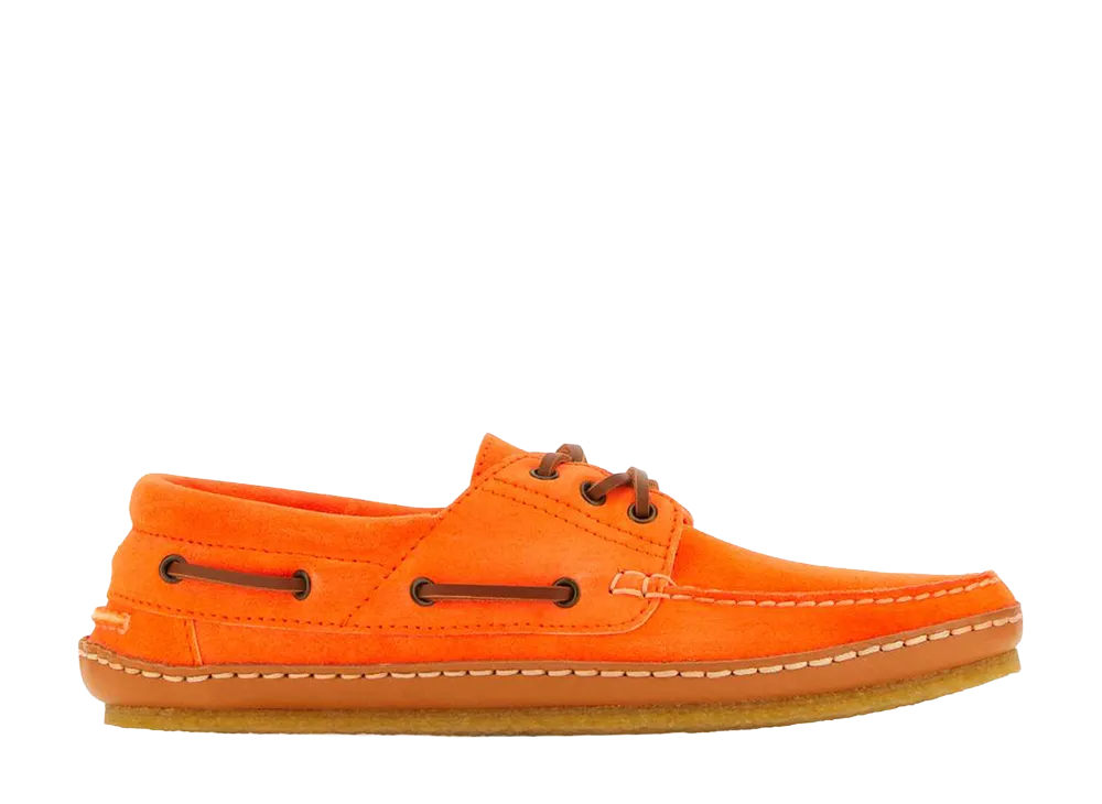 Saint Laurent Ashe Loafers Suede "Fluo Orange"