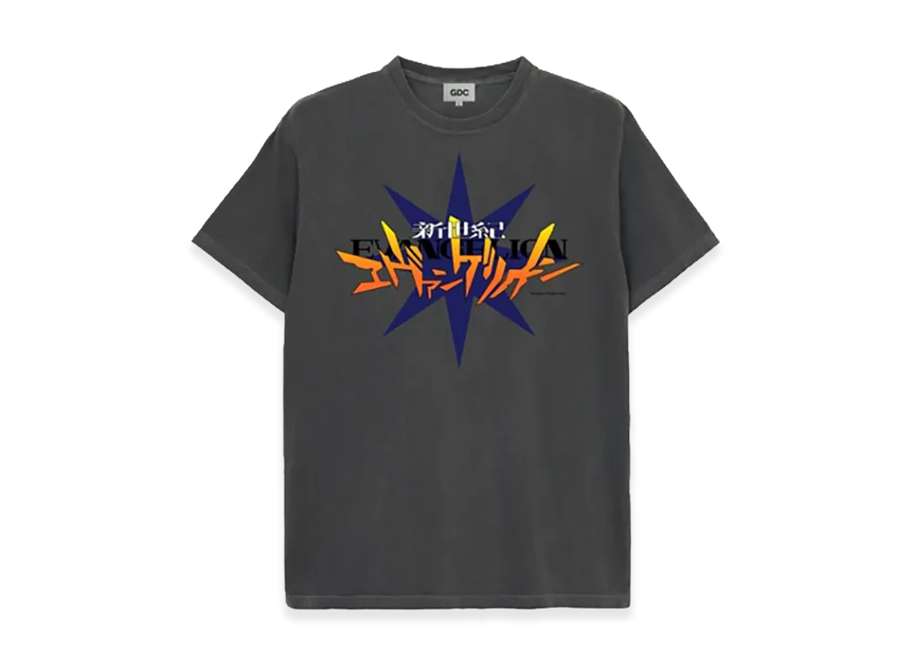 GDC x Neon Genesis Evangelion Main Logo Tee "Charcoal"