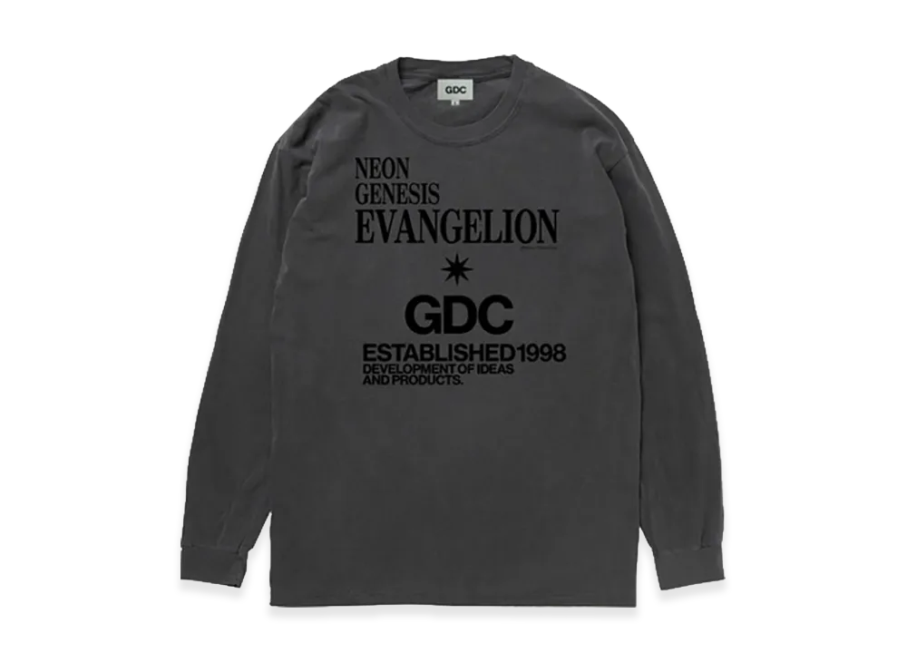 GDC x Neon Genesis Evangelion The Children Long Sleeve Tee "Charcoal"