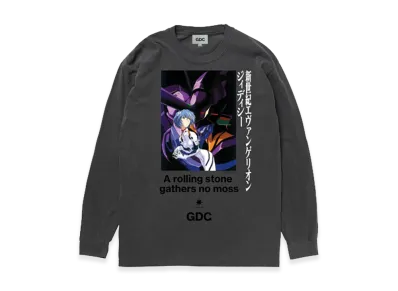 GDC x Neon Genesis Evangelion Rei Ayanami Long Sleeve Tee "Charcoal"