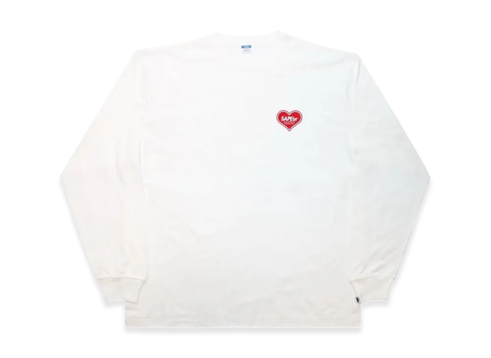 SAPEur Cherish & Co.Heart L/S Tee "White"