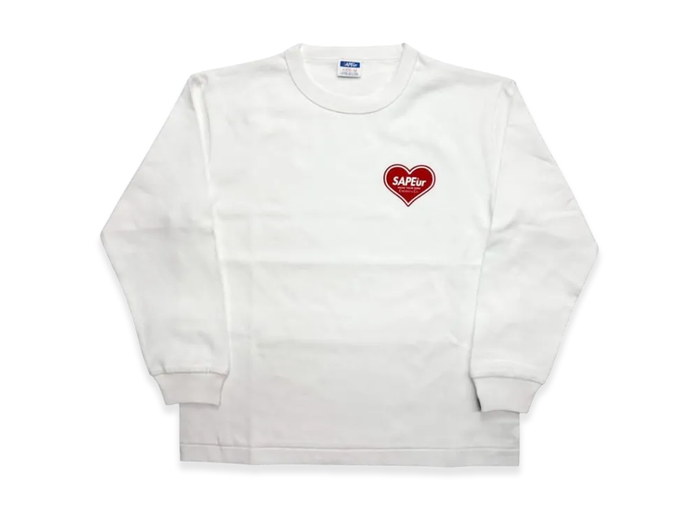 SAPEur Kid's Cherish & Co.Heart L/S Tee "White"
