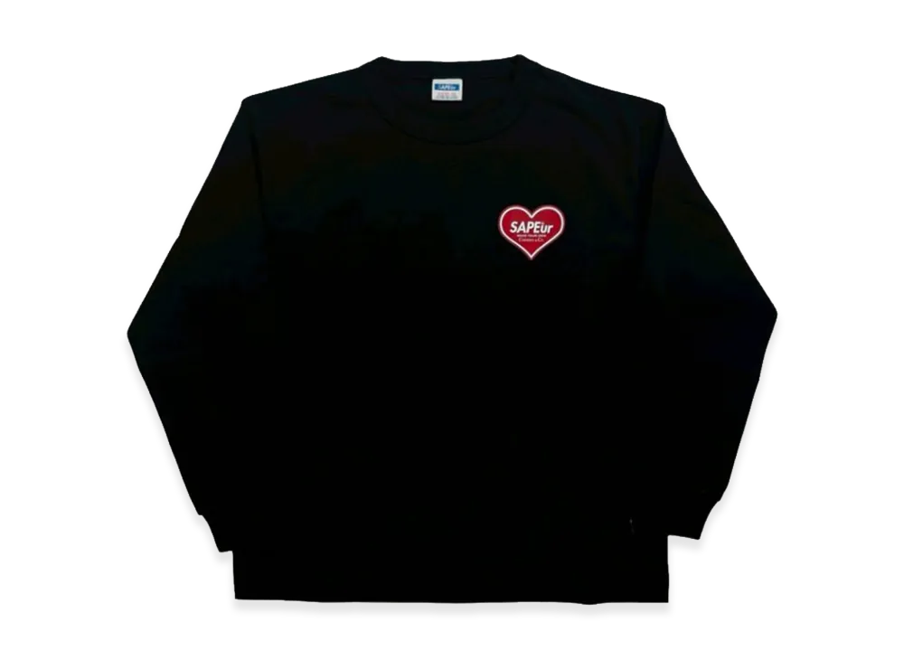 SAPEur Kid's Cherish & Co.Heart L/S Tee "Black"