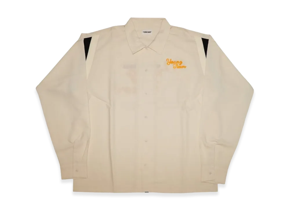 SAPEur Youngtimer Bowlingshirt "Cream/Yellow"