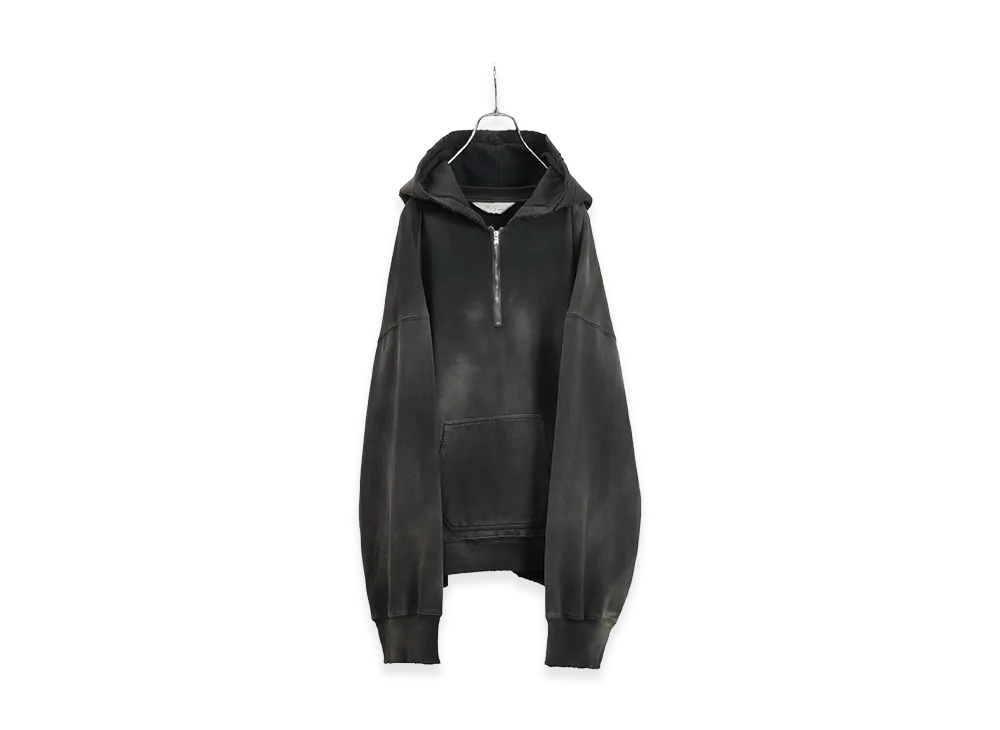 ANCELLM Light Loop Zip Hoodie "Black"