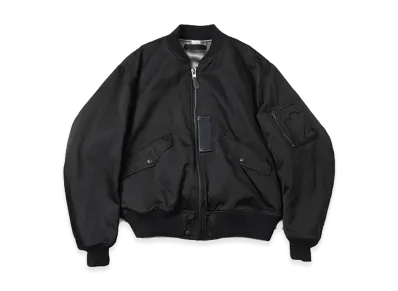 A.PRESSE Vintage Silk L-2B Flight Jacket "Black"