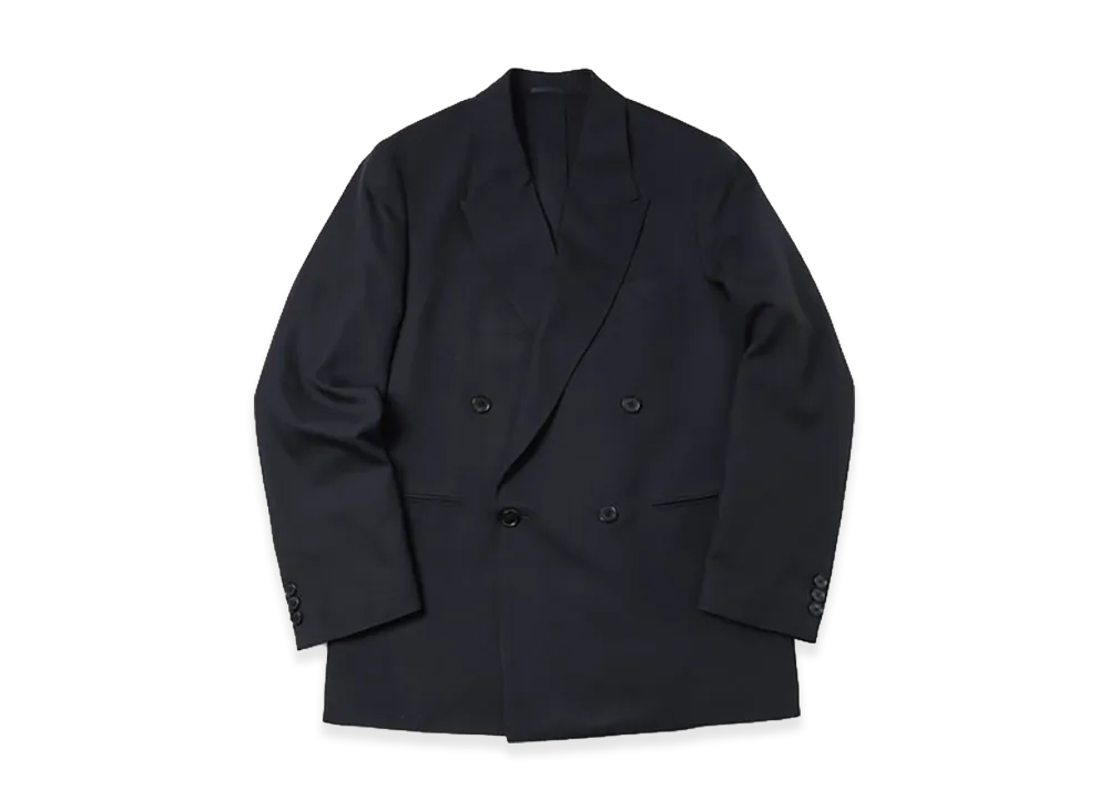 A.PRESSE Wool Double Breasted Jacket "Navy"