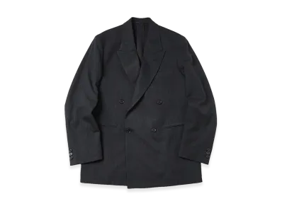A.PRESSE Wool Double Breasted Jacket "Charcoal"