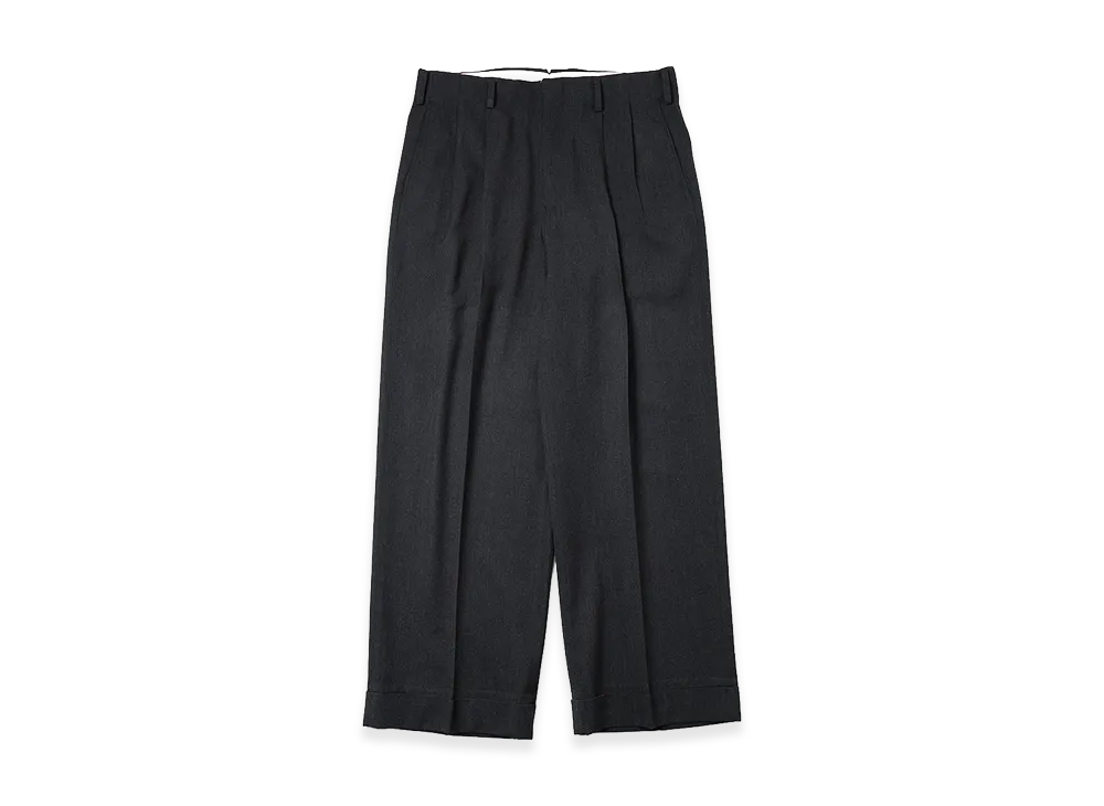 A.PRESSE Wool Wide Tapered Trousers 