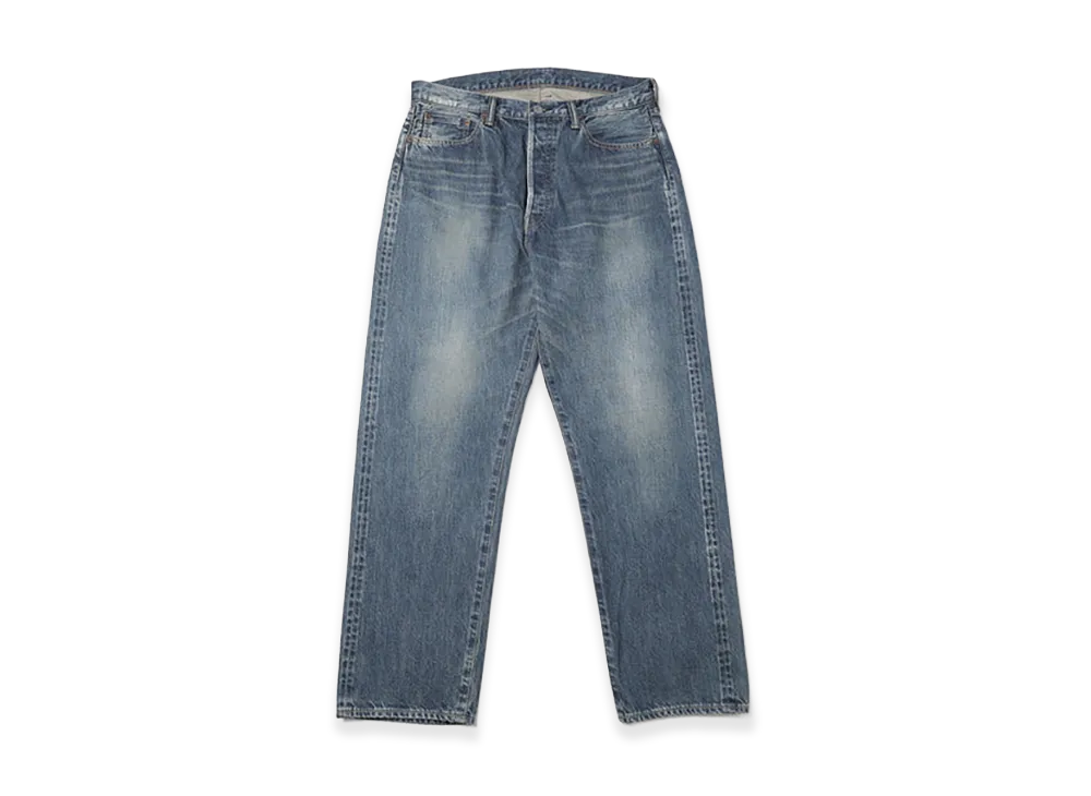 A.PRESSE Washed Denim Wide Pants "Indigo"