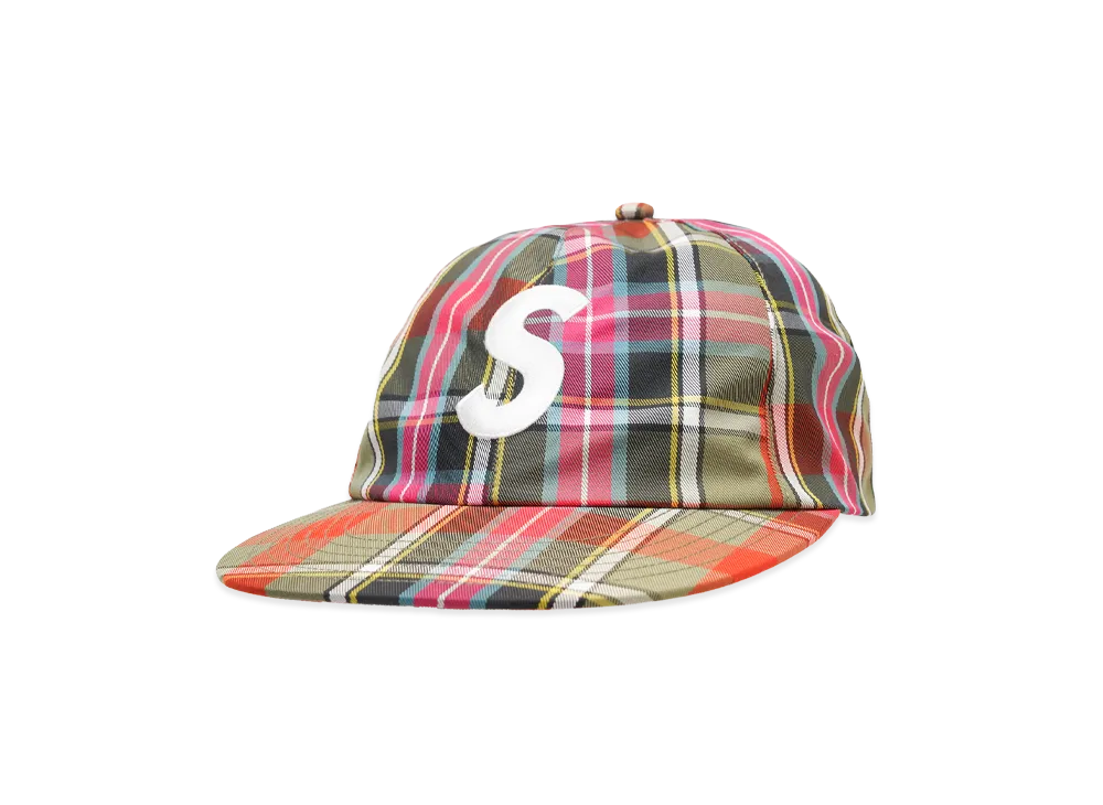 シュプリーム ゴアテックス S ロゴ 6 パネル "オリーブ プレイド"