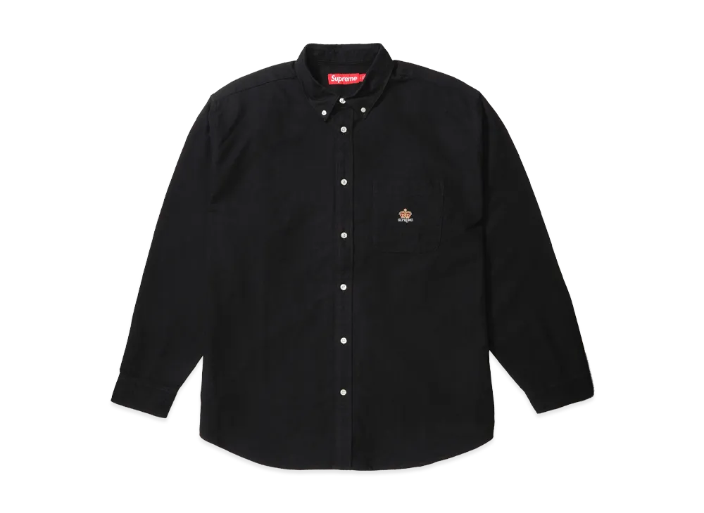 シュプリーム ルーズフィット フランネル オックスフォード シャツ "ブラック"