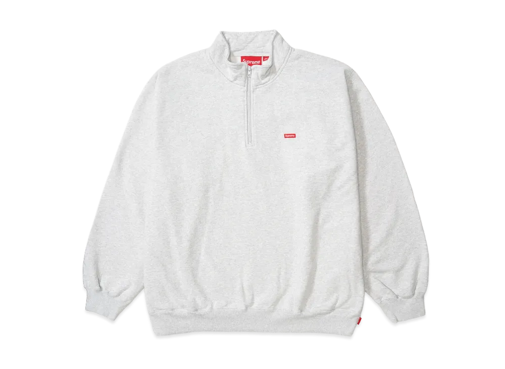 シュプリーム スモール ボックス ハーフジップ プルオーバー "アッシュ グレー"