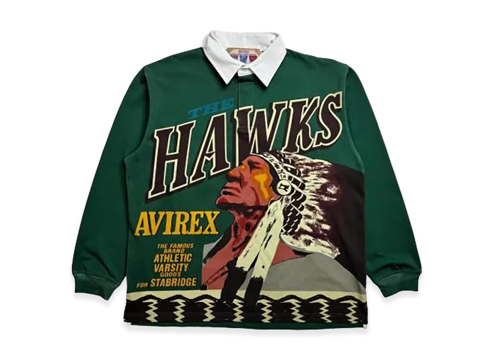 STABRIDGE x AVIREX Hawks Rugby Shirts "Sub Green"