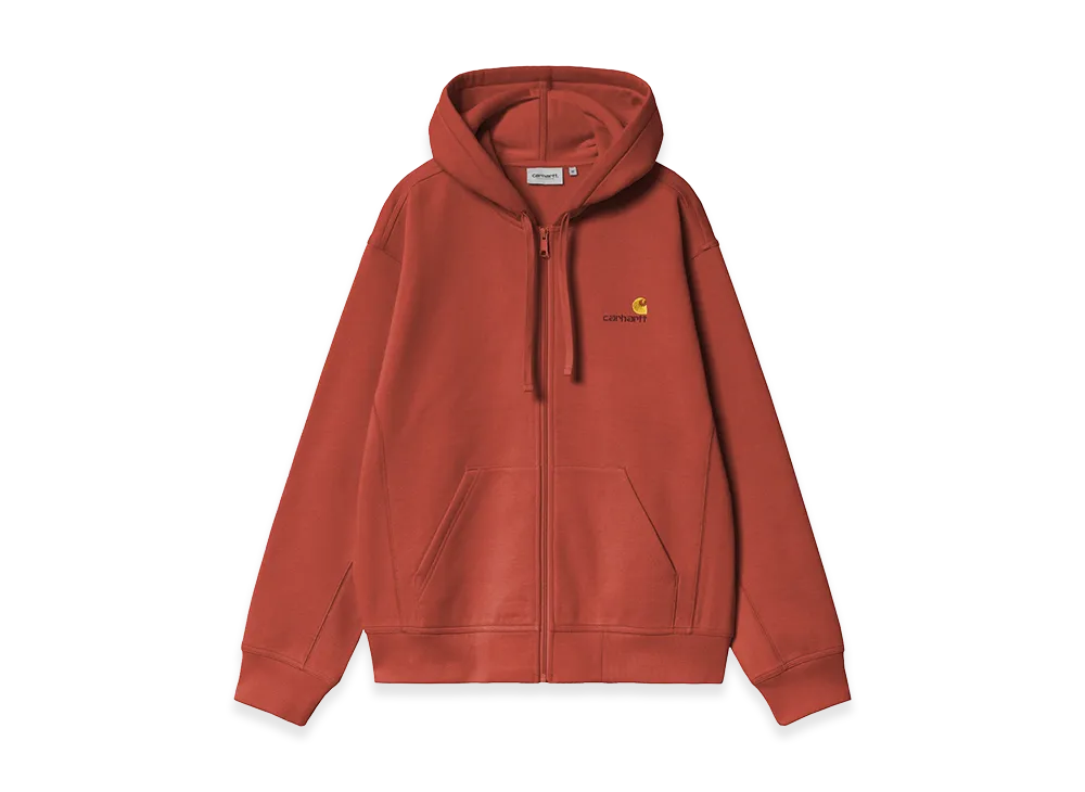 Carhartt WIP Hooded American Script Jacket "Oxide Red"