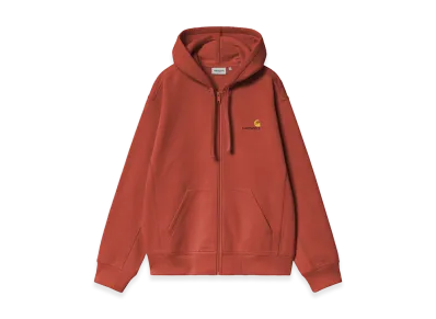 Carhartt WIP Hooded American Script Jacket "Oxide Red"