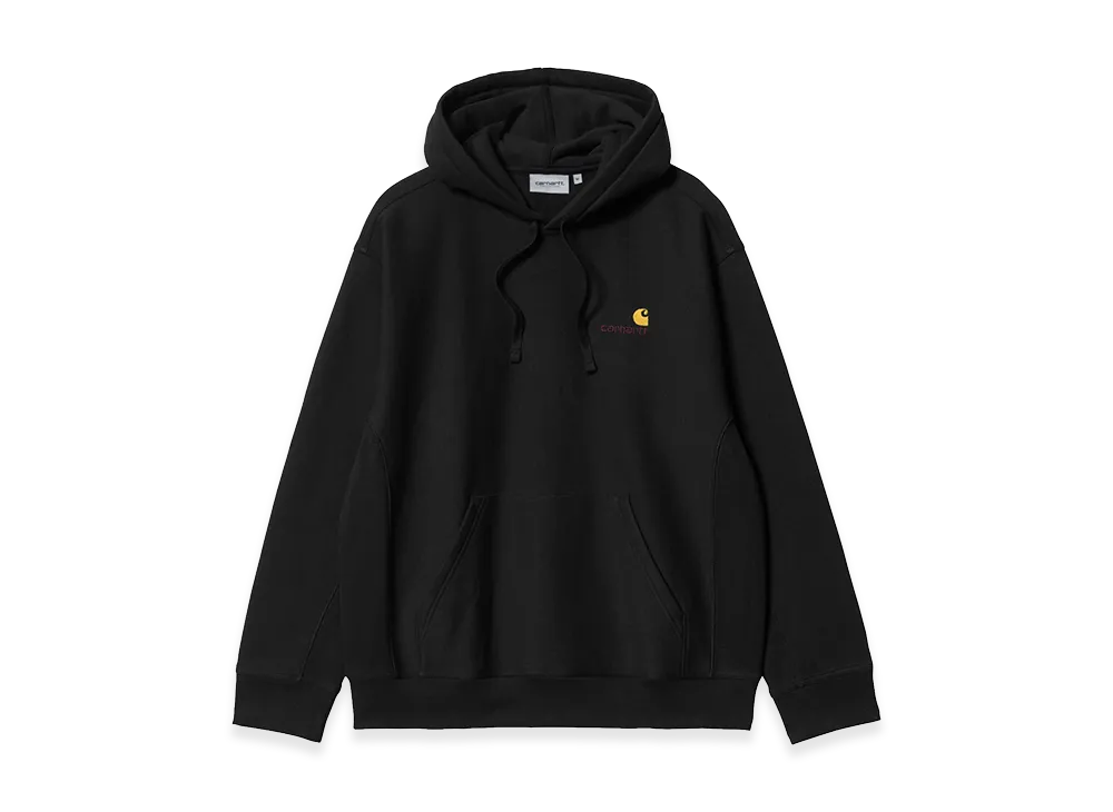 Carhartt WIP Hooded American Script Sweat "Black"