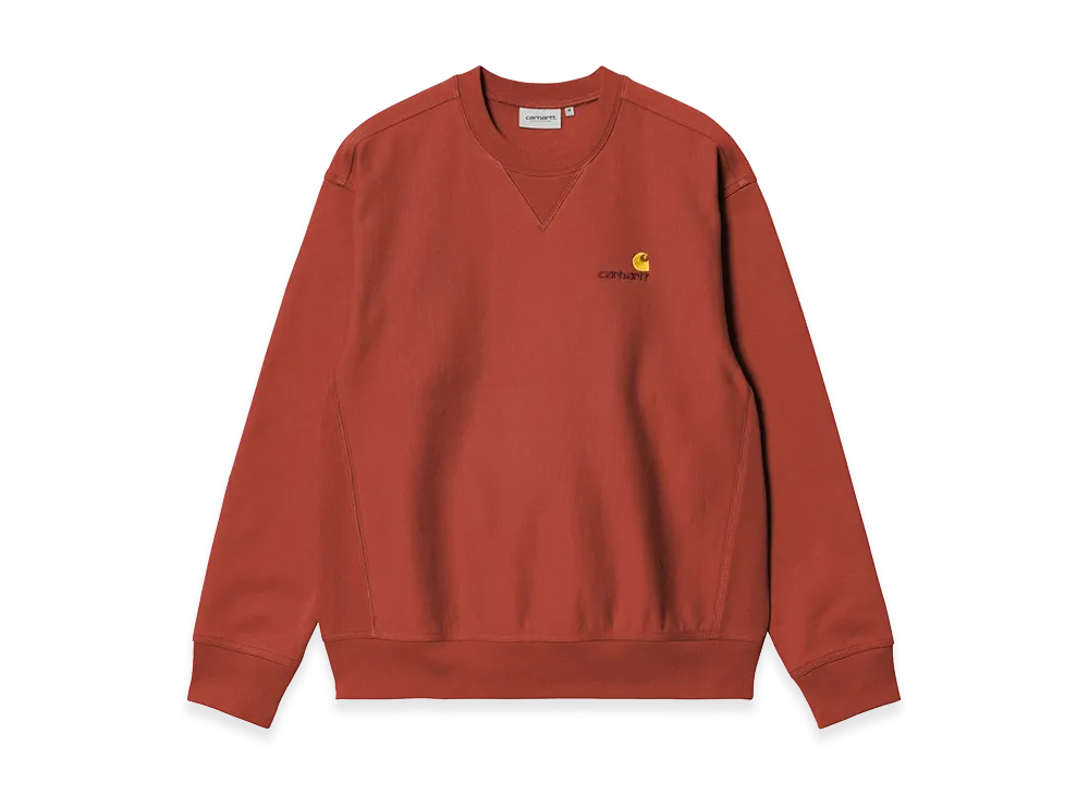 Carhartt WIP American Script Sweat "Oxide Red"