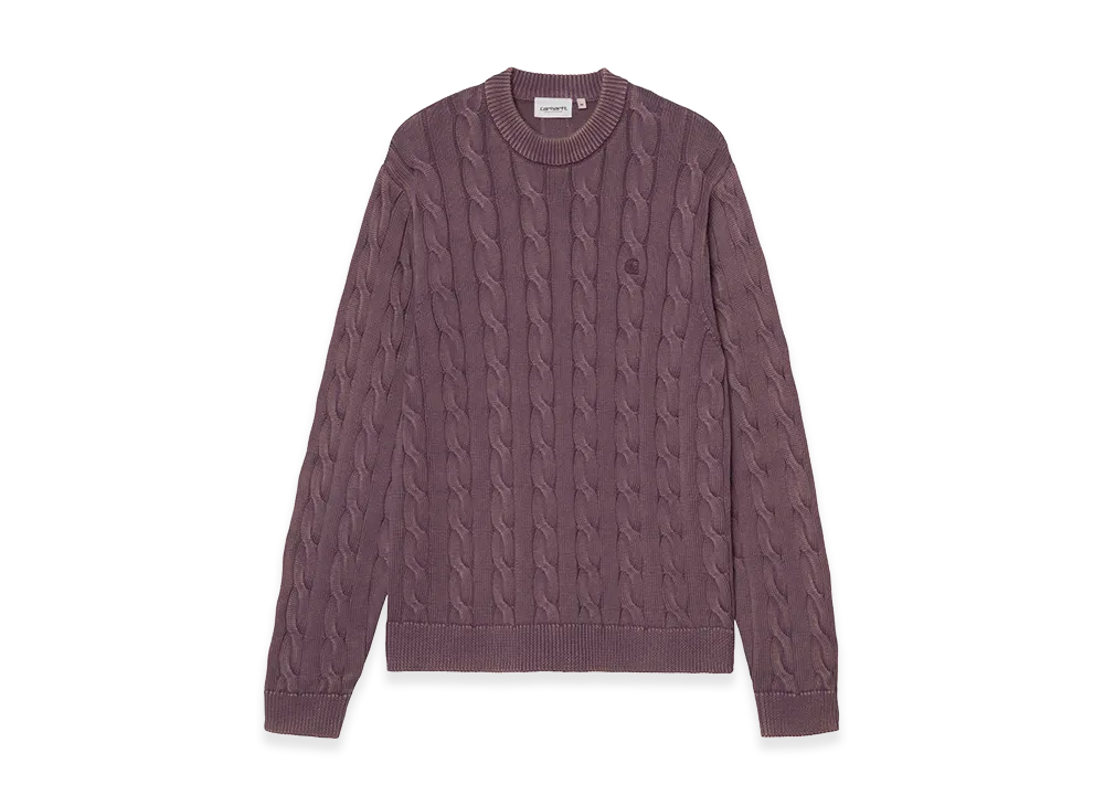 Carhartt WIP Carter Sweater "Cozy Purple(Garment Dyed)"
