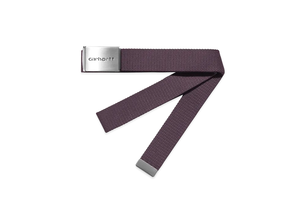 Carhartt WIP Clip Belt Chrome "Cozy Purple"