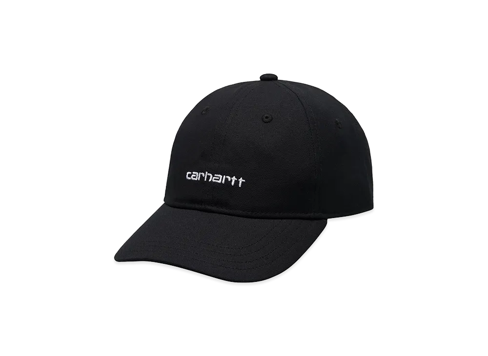Carhartt WIP Canvas Script Cap "Black/White"