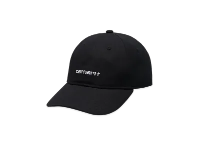 Carhartt WIP Canvas Script Cap "Black/White"