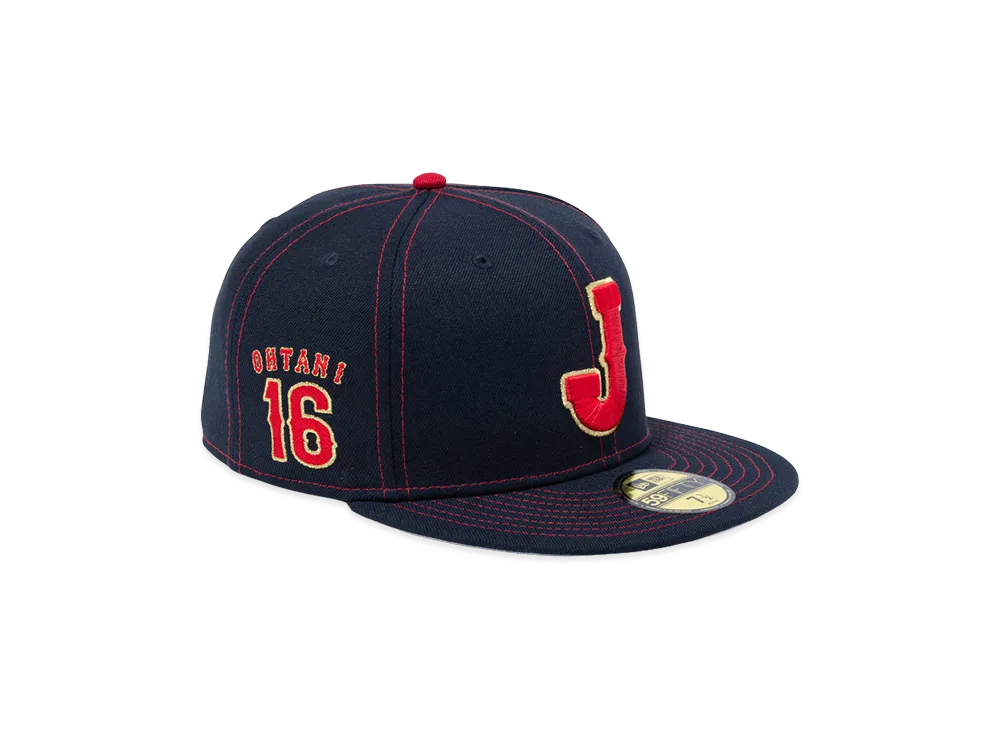 NEW ERA 59Fifty 2026 World Baseball Classic Samurai Japan Players OHTANI 16 "Navy"