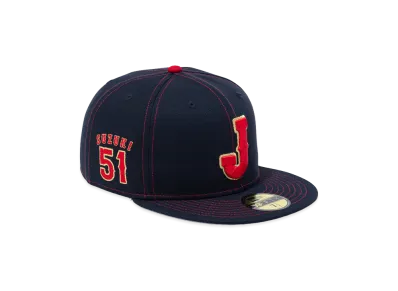 NEW ERA 59Fifty 2026 World Baseball Classic Samurai Japan Players SUZUKI 51 "Navy"