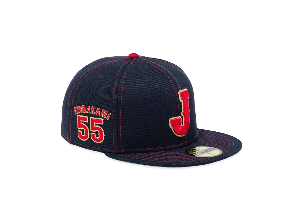 NEW ERA 59Fifty 2026 World Baseball Classic Samurai Japan Players MURAKAMI 55 "Navy"