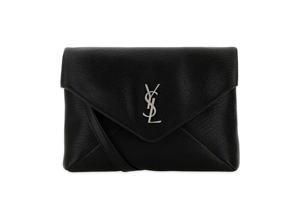 Saint Laurent Leather Cassandra Clutch "Black"