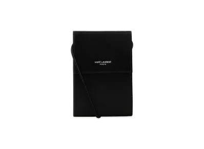 Saint Laurent Leather Pouch "Black"