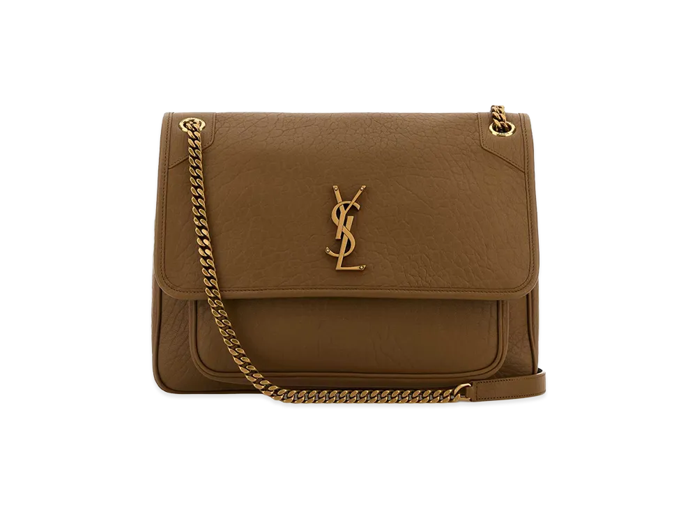 Saint Laurent Women's Leather Large Niki Bag "Camel"