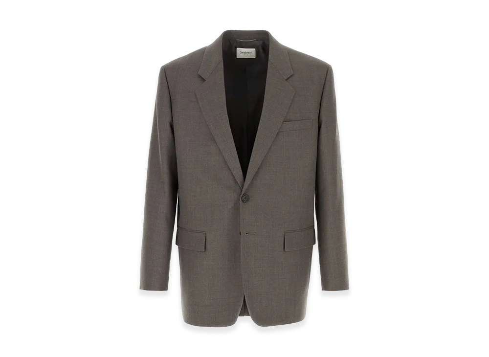 Saint Laurent Wool Blazer "Grey"