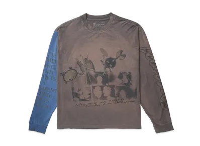 Travis Scott Cactus Jack x Takashi Murakami Drift Long Sleeve Tee "Charcoal/Blue"