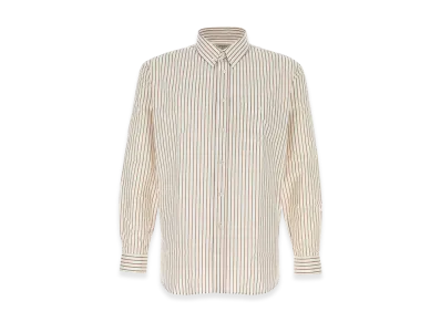 Saint Laurent Embroidered Poplin Shirt "Stripped"