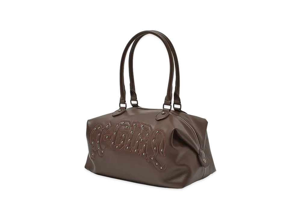 X-Girl Studded Logo 2Way Bag "Brown"