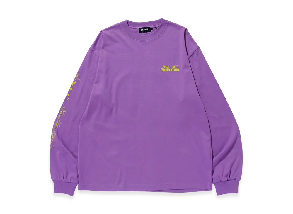 XLARGE XL Meditation L/S Tee "Purple"