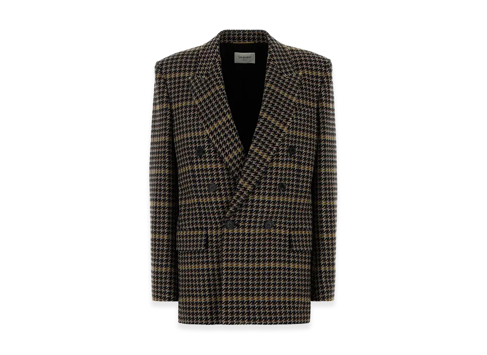 Saint Laurent Women's Embroidered Wool Blazer "Printed"