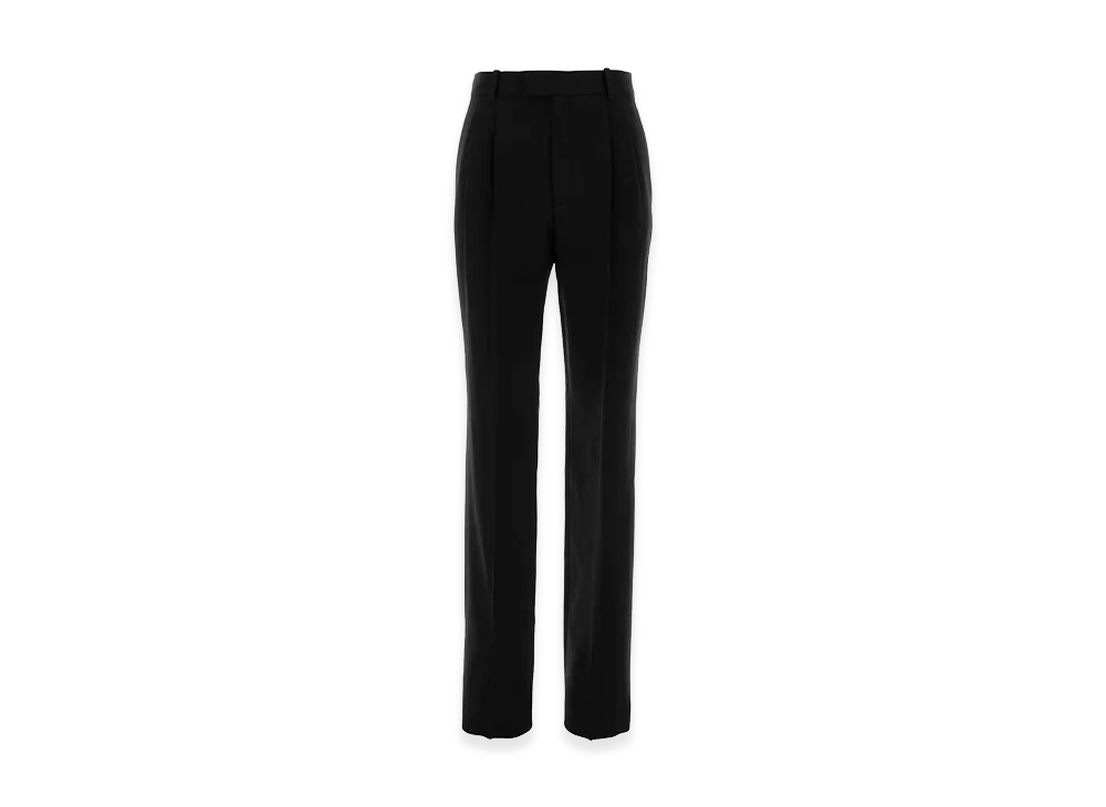 Saint Laurent Women's Wool Pant "Black"