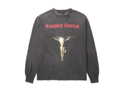 SAINT Mxxxxxx x Kosuke Kawamura LS Tee Complete Contrl "Black"