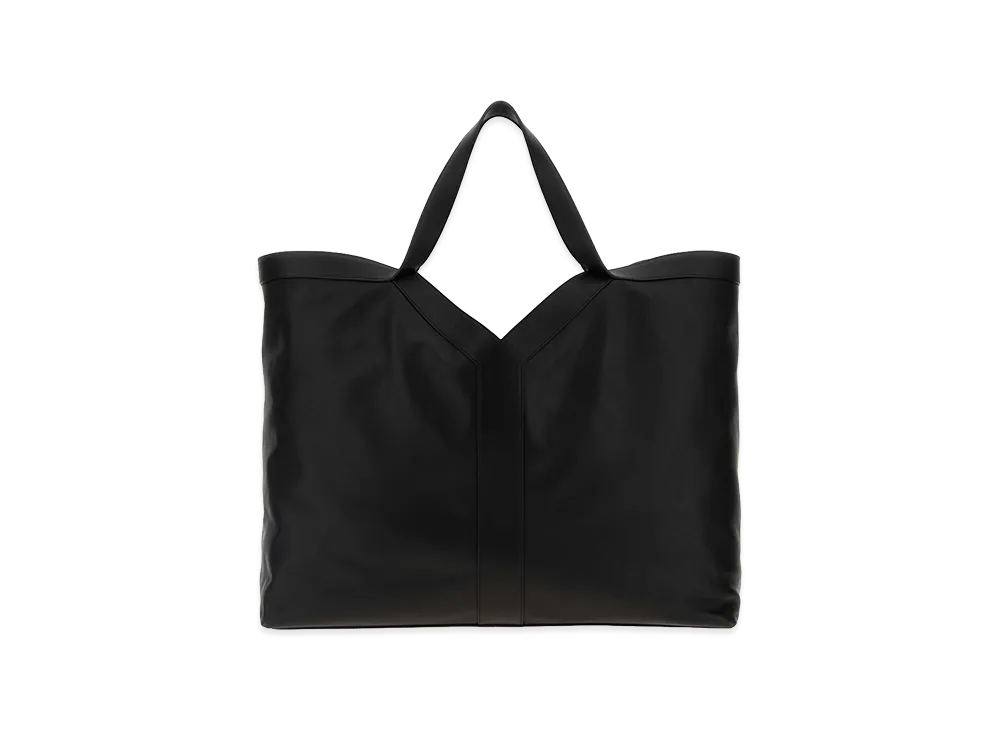 Saint Laurent Leather Maxi Shopping Bag "Black"